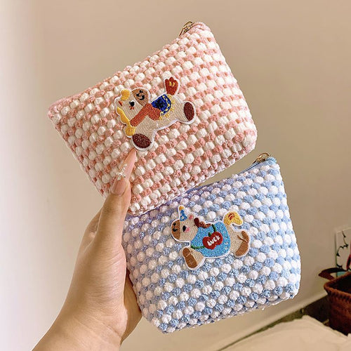 Niedliche Plüsch Kosmetiktasche Karnz