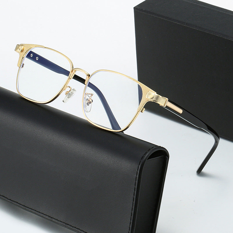 Damen modische Korrektionsbrille mit filigranem Metallrahmen Karnz