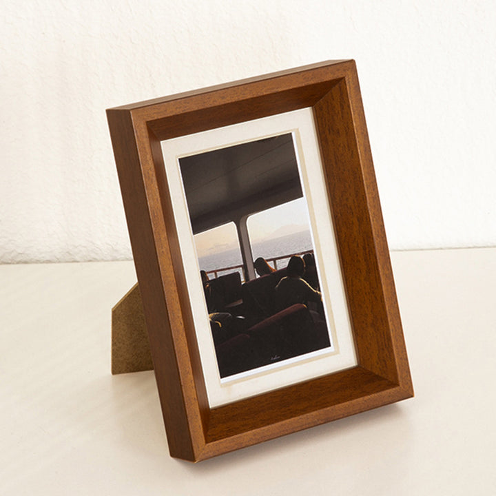 Rustikaler Holz-Fotoanzeigerrahmen für Zuhause
