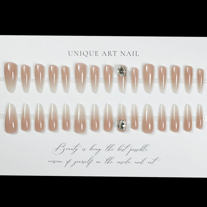 Ombre Stiletto Press-On-Nagelverlängerungen Karnz