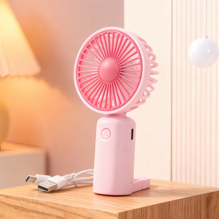 Damen Tragbarer Tischventilator mit mehrfacher Geschwindigkeitsregelung und USB-Anschluss Karnz