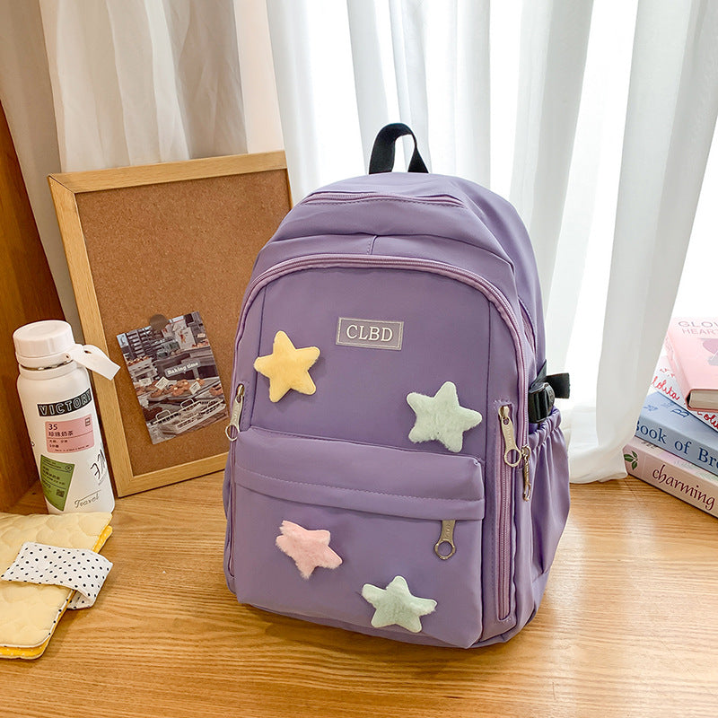 Dekorativer Plüschstern Rucksack