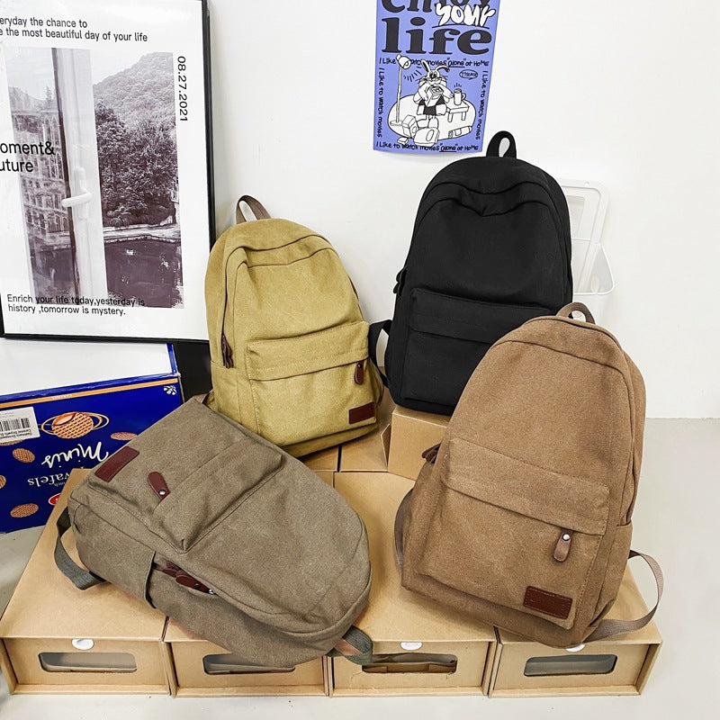 Klassischer Canvas-Rucksack Karnz