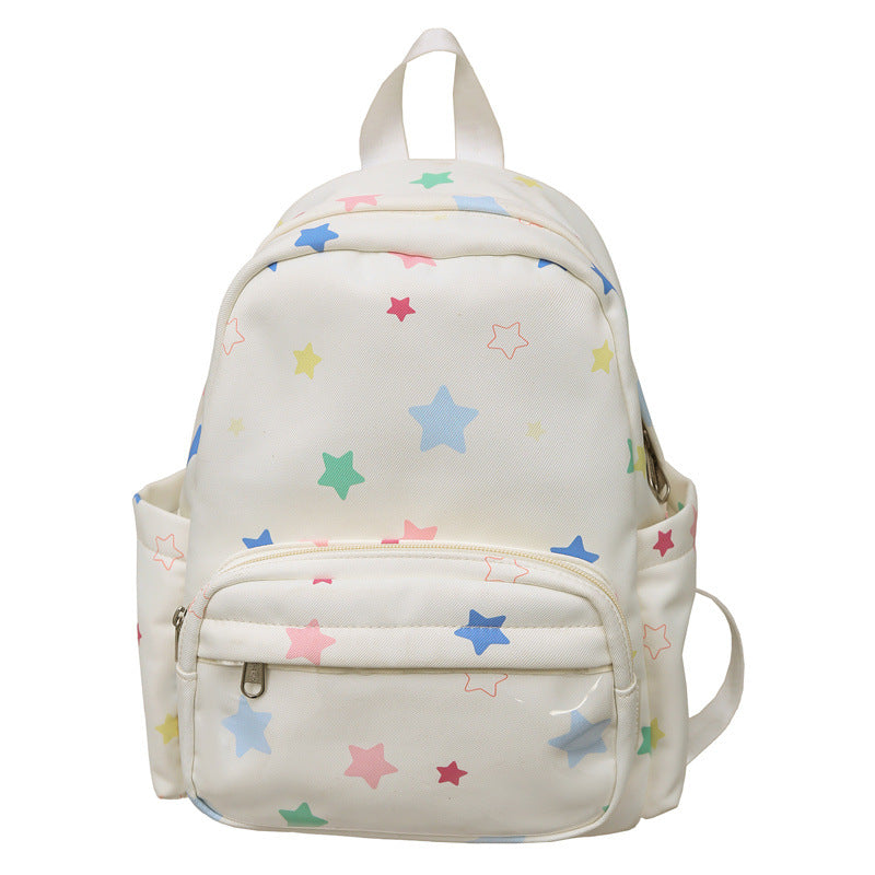 Sternen-Print Multi-Taschen Rucksack Karnz