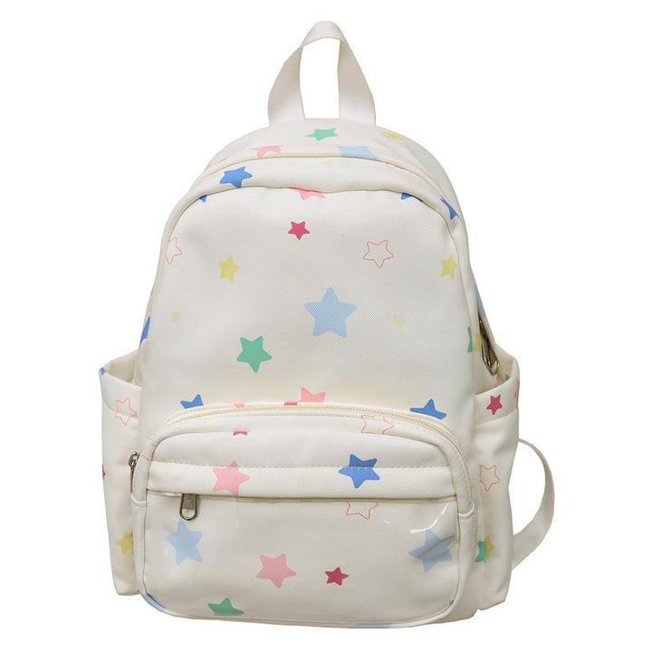 Sternen-Print Multi-Taschen Rucksack Karnz