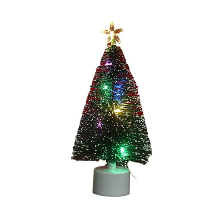 Dekorativer Weihnachtsbaum mit Lichtern Karnz