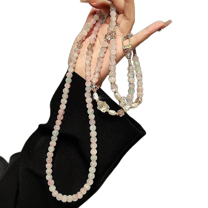 Elegante Perlen Brillen Kette Karnz