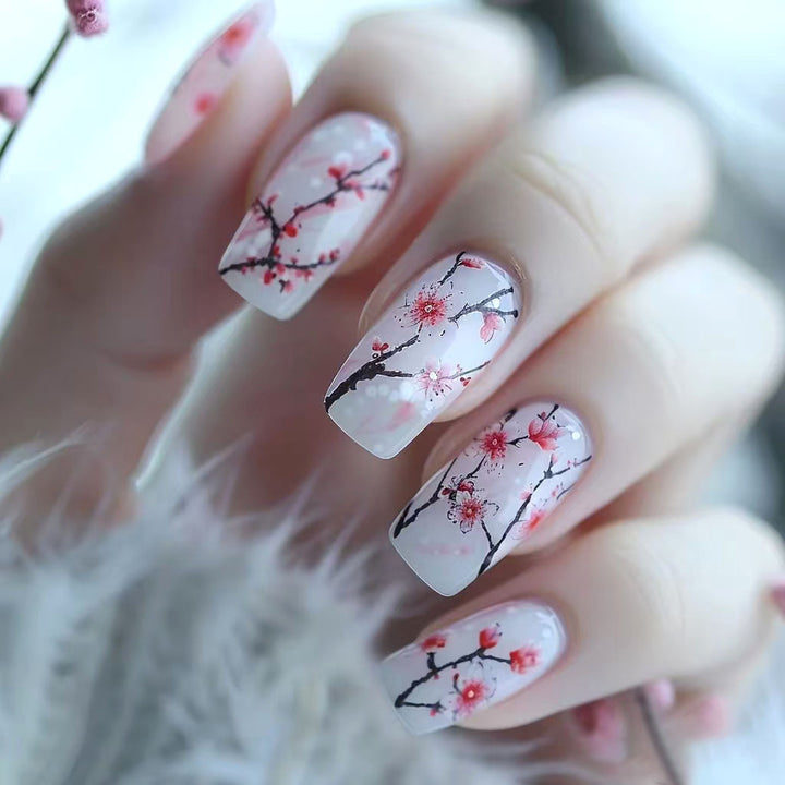 Floral Kirschblüten Nagelkunst Set