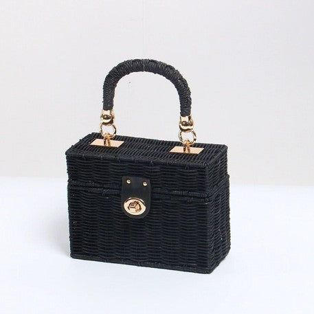 Damen Handtasche im strukturierten Korbdesign Karnz
