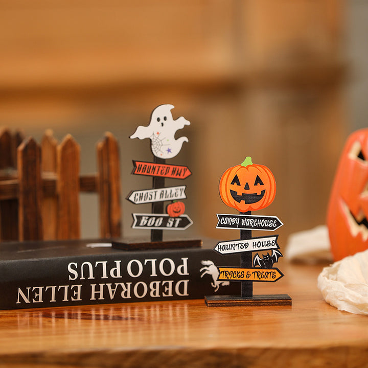 Kreative Halloween Deko-Schild mit Kürbis-Motiv Karnz