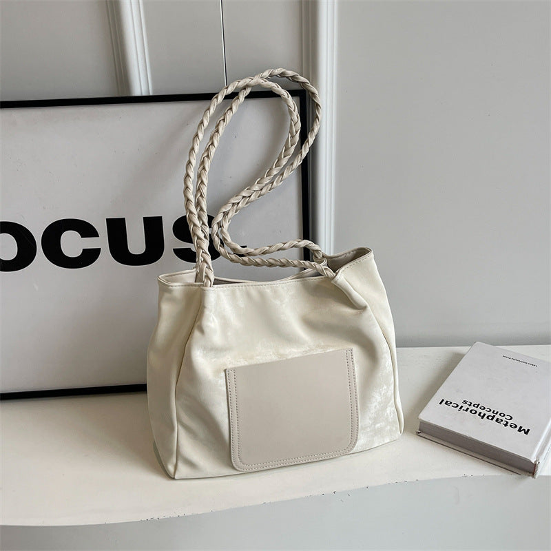 Stylische geflochtene Griff-Handtasche Karnz