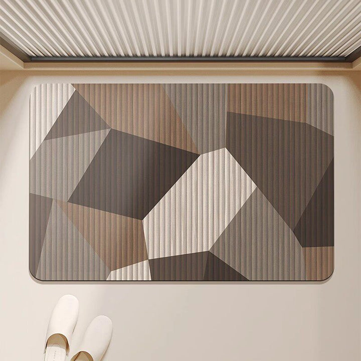 Absorbent Quick-Dry Bamboo-Style Cloud-Shaped Bath Mat