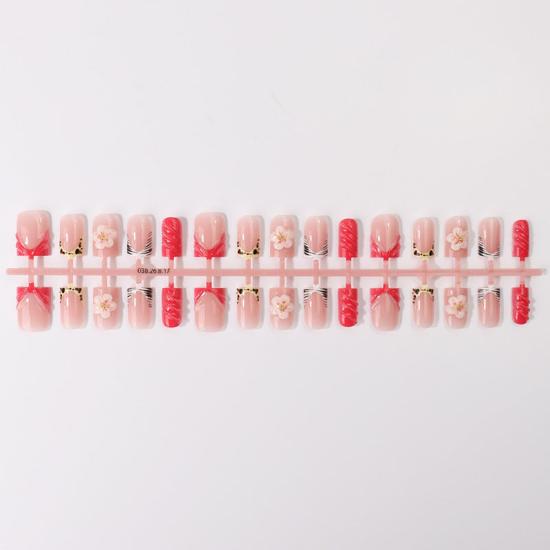 Floral Design Press-On Nail Tips Set Karnz
