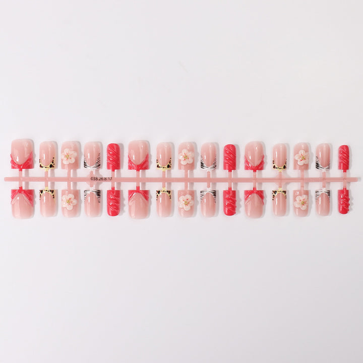 Floral Design Press-On Nail Tips Set Karnz