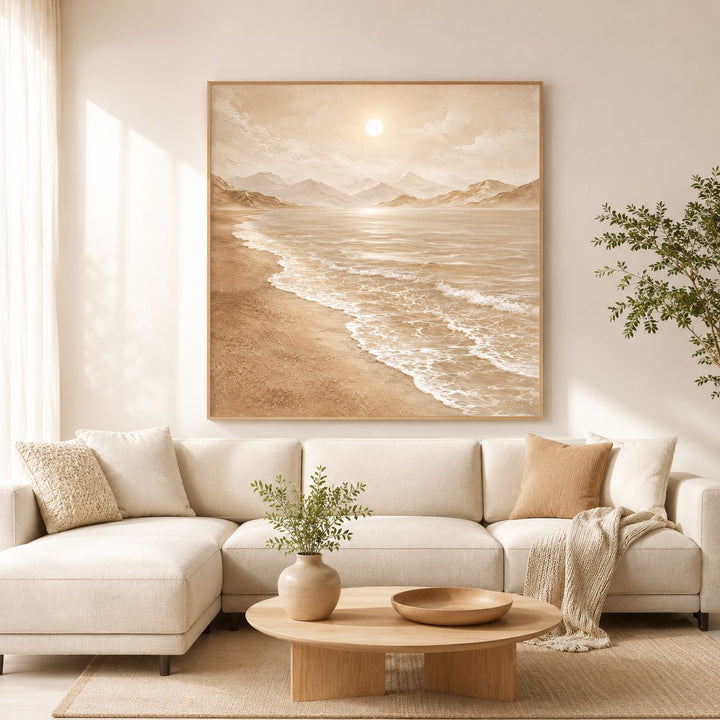 Küstenruhe Abstrakte Leinwandkunst