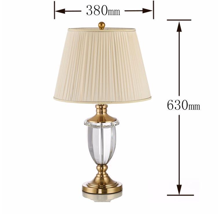 Elegante Kristallglas Tischlampe