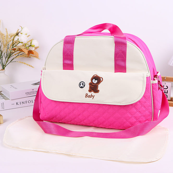 Stoff Wickeltasche mit Praktischem Wechselmatte Karnz