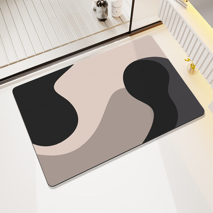 Modern Abstract Badmat Karnz