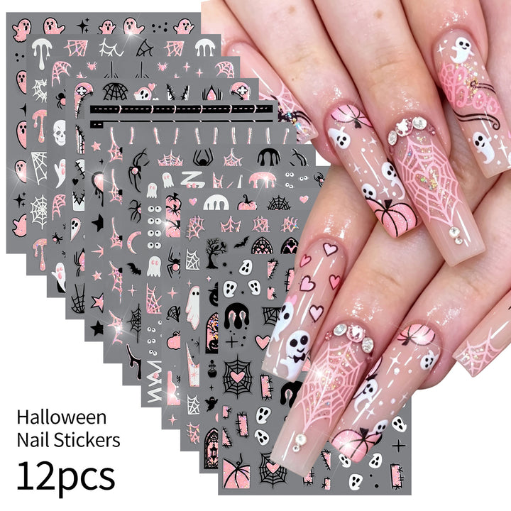 Halloween-Themen Nagelkunst Aufkleber Set  1791507032