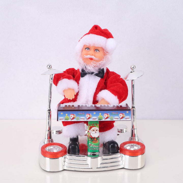 Dekorative Weihnachtsmannfigur mit Süßigkeit