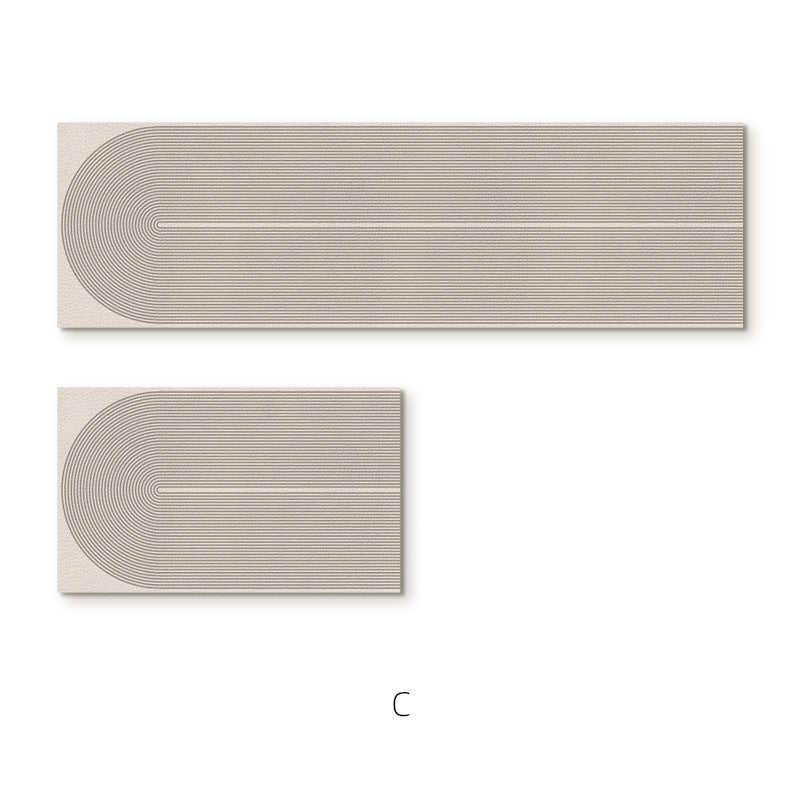 Elegante strukturierte Teppichläufermatte