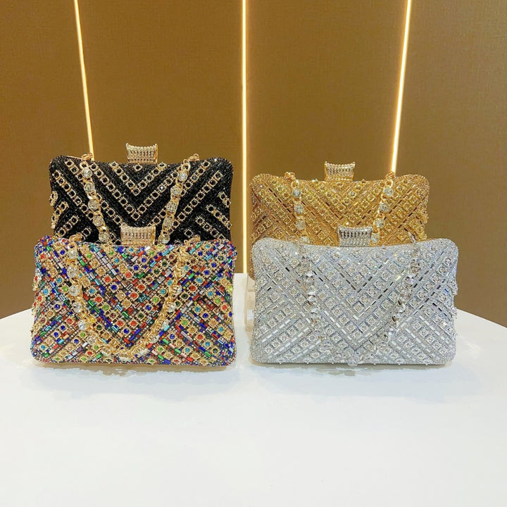 Kristallbesetzte Abendclutch