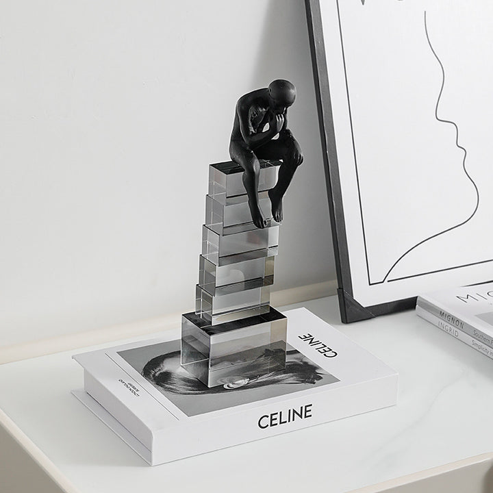 Zeitgenössische reflektierende abstrakte Skulptur