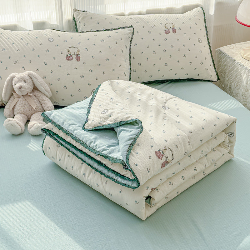 Blumenmuster Quilt Decke