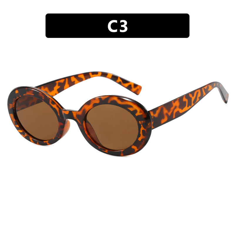 Damen runde Sonnenbrille mit elegantem Kunststoffrahmen und UV-Schutz Karnz
