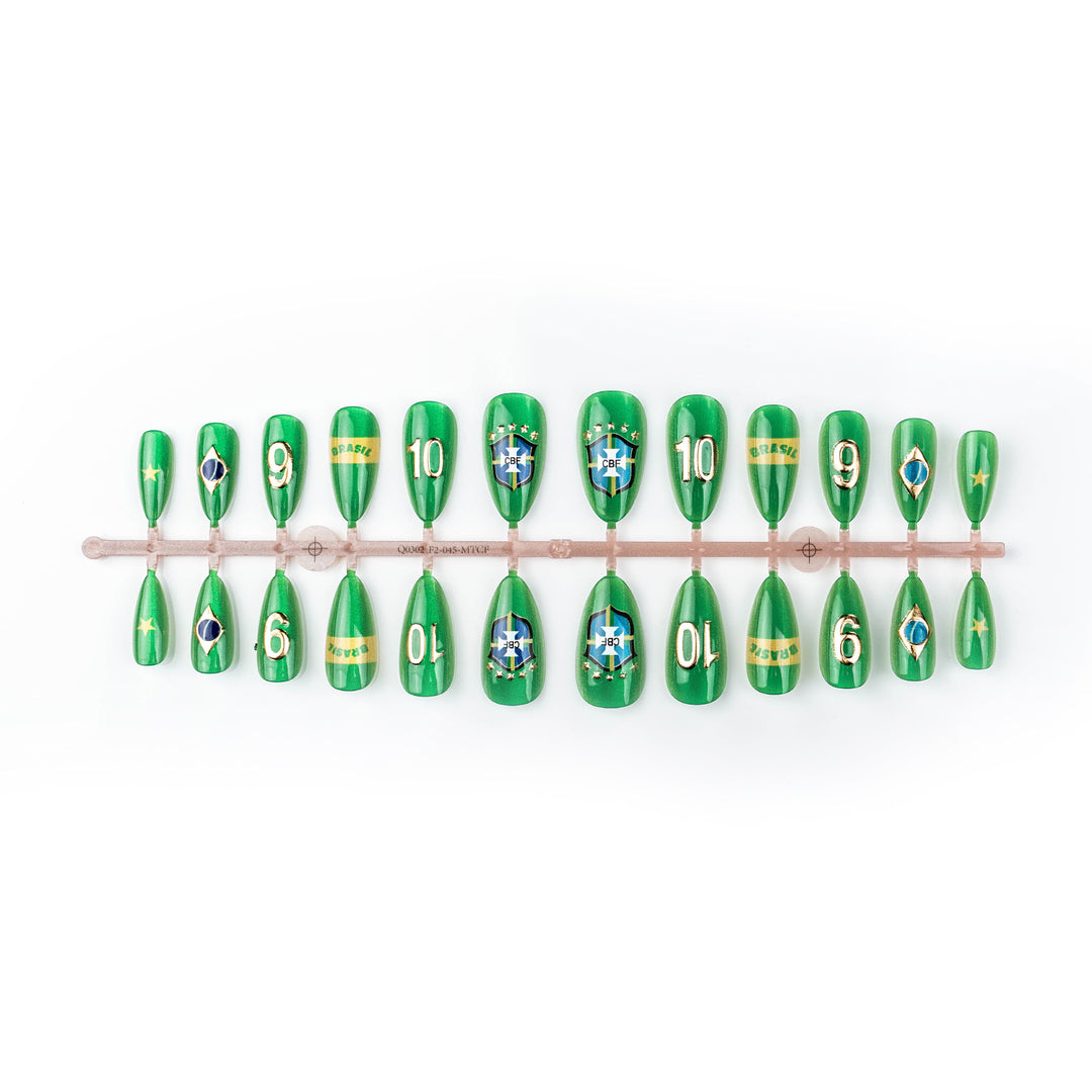 Sport-Themen Press-On Nail Art Set