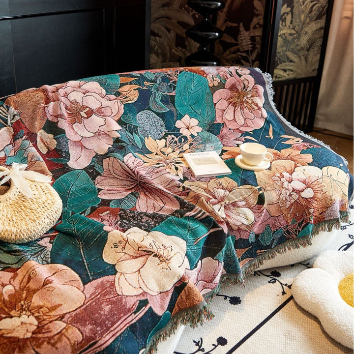 Florales Design Dekoratives Wurfdecke