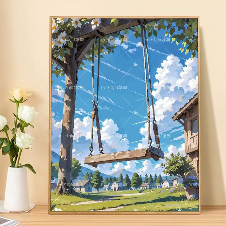 Szenische Landschaft Kunstdruck Karnz