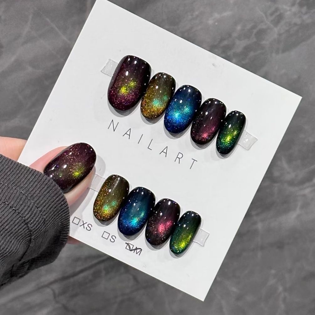 Künstlerisches Ombre Glitter Nagelkunst Set Karnz