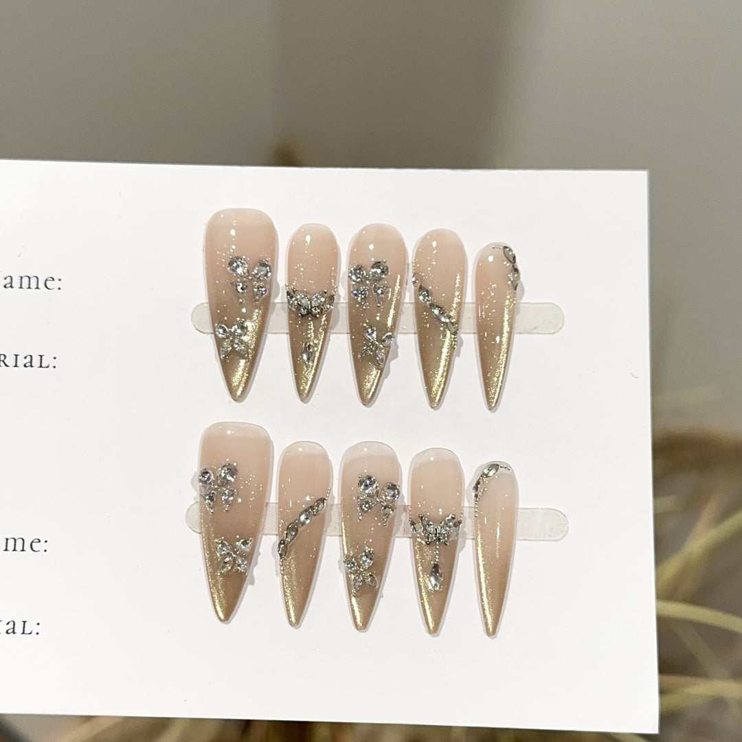 Elegantes Press-On-Nagelset