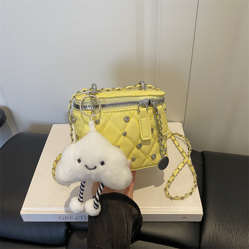 Trendige gesteppte Mini-Crossbody-Tasche