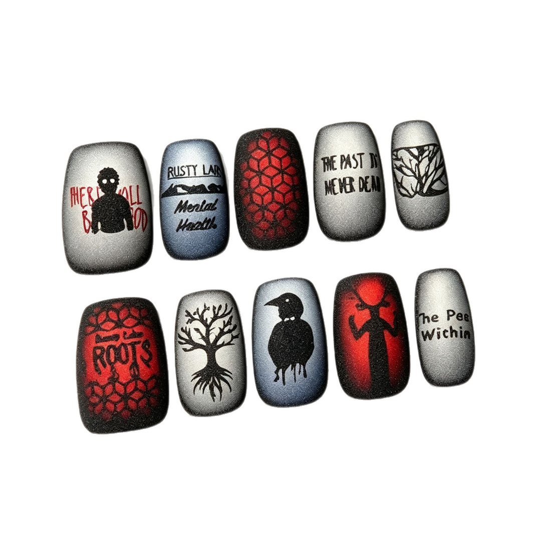 Künstlerisch Themen Press-On Nagelset Karnz