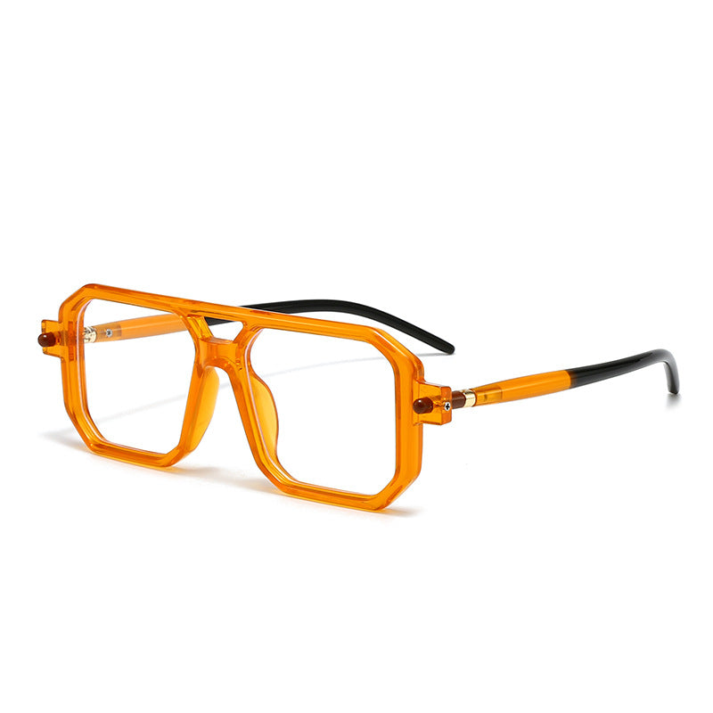 Damen oversized rechteckige Brille Karnz