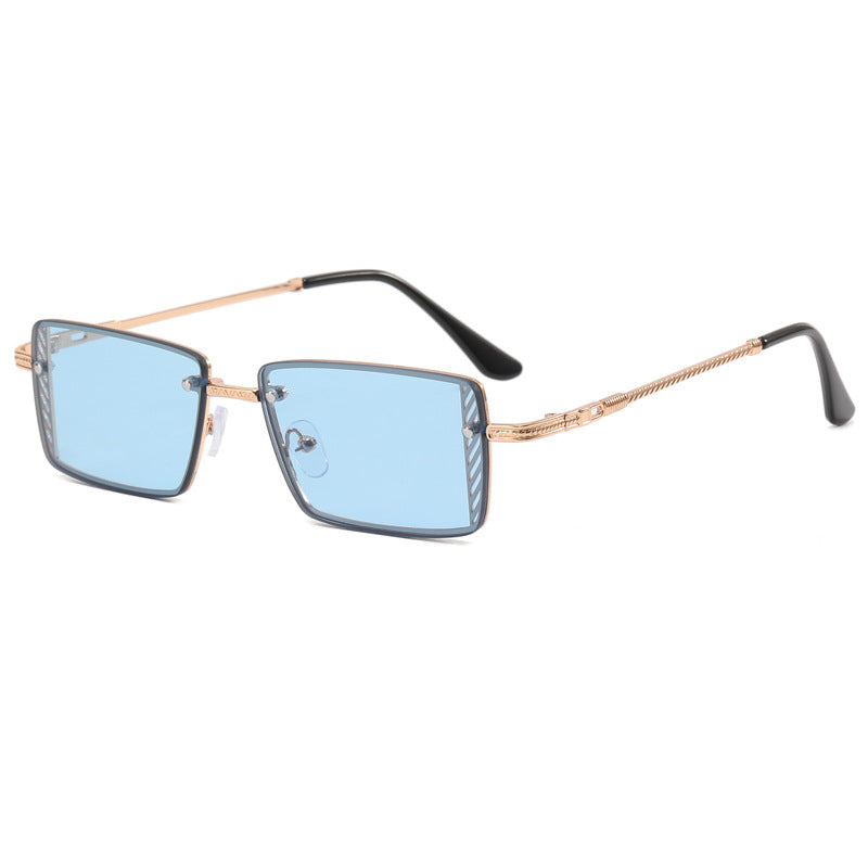 Damen Elegante quadratische Sonnenbrille mit raffinierten Rahmenakzenten Karnz