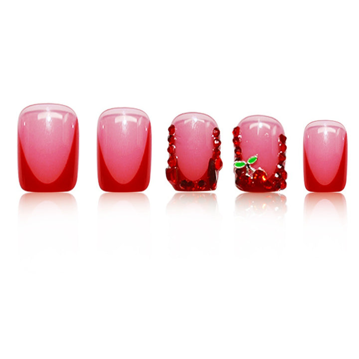 Elegante Theatralische Press-On Nagel Set Karnz