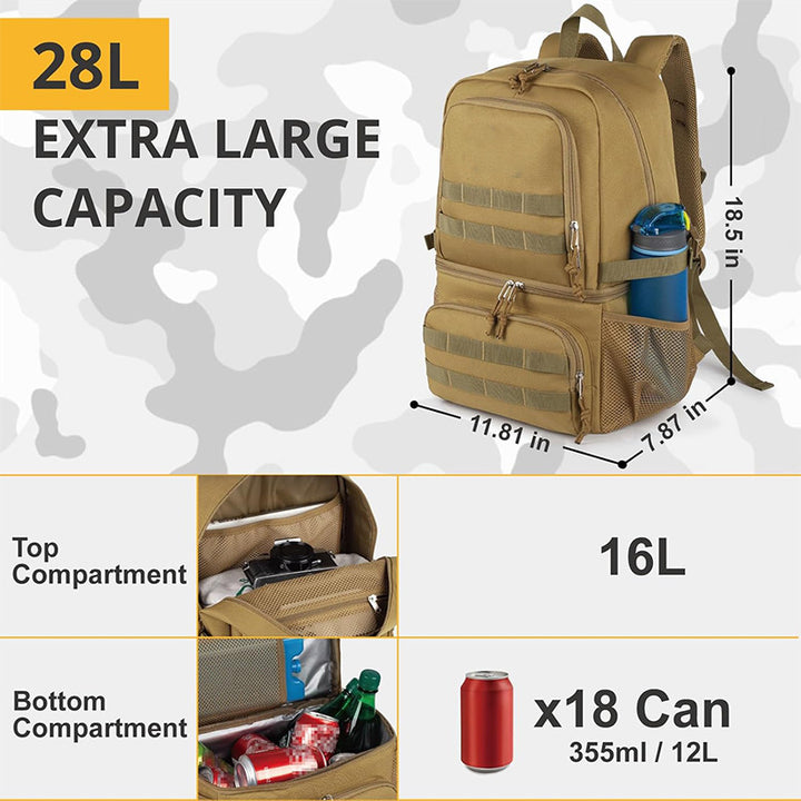 Multifunktionaler Outdoor-Rucksack mit Kühltasche Karnz