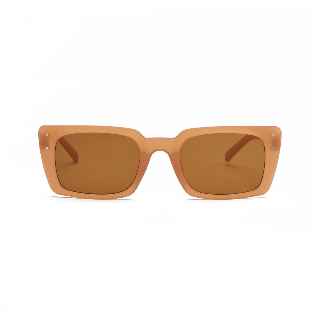 Damen quadratische Sonnenbrille mit tierischem Muster Karnz