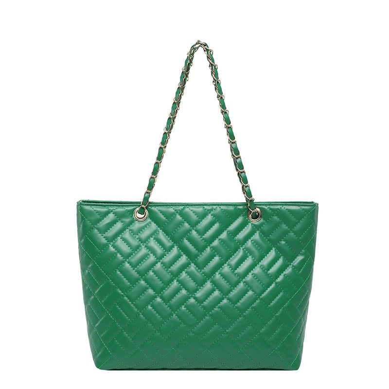 WoQuilted Tote Bag mit Kettengriffen Karnz