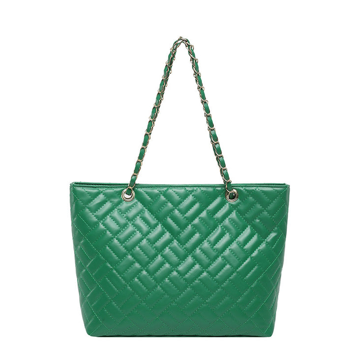 WoQuilted Tote Bag mit Kettengriffen Karnz