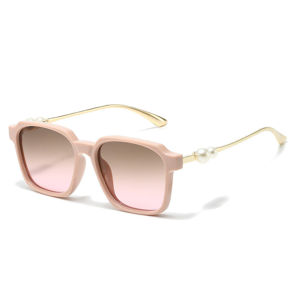 Chice quadratische Sonnenbrille mit Perlenakzenten Karnz