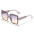 Damen modische Sonnenbrille mit filigranem Rahmen und graduierenden Gläsern Karnz