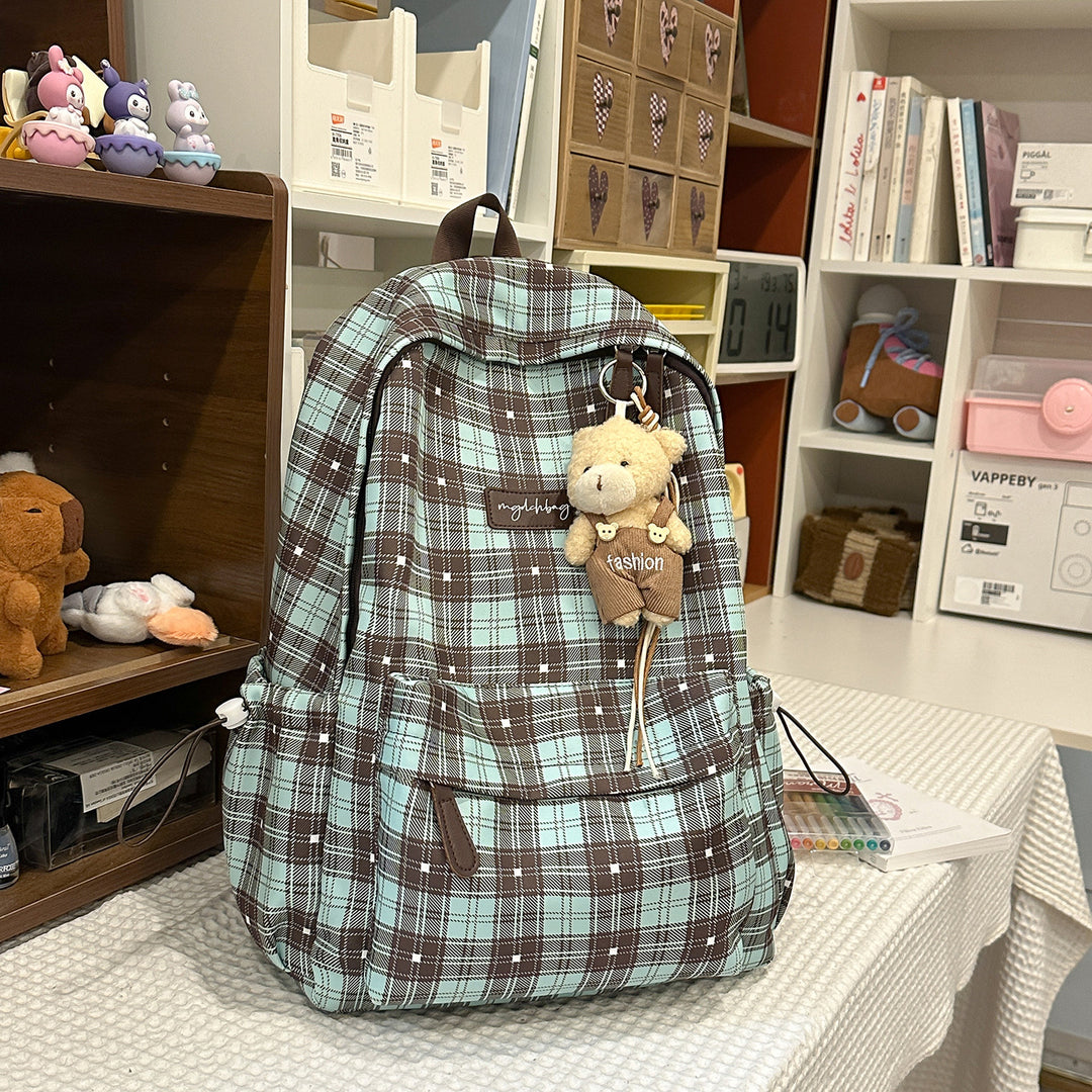 Trendiger Karomuster-Rucksack Karnz