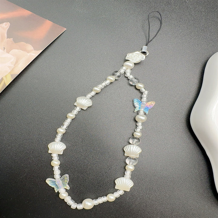 Muschelinspirierte Perlenkette Karnz