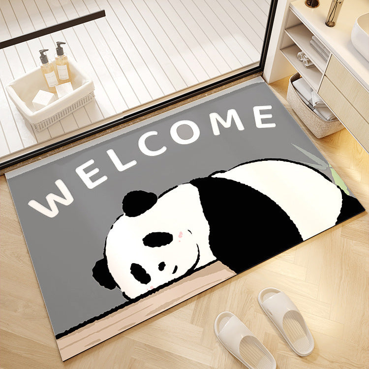 Süßer Panda-Druck-Badezimmermatte Karnz