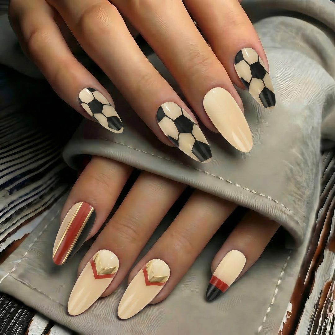 Kreative Fußball Nagelkunst Karnz