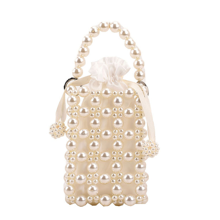 Elegante perlenverzierte Abendhandtasche
